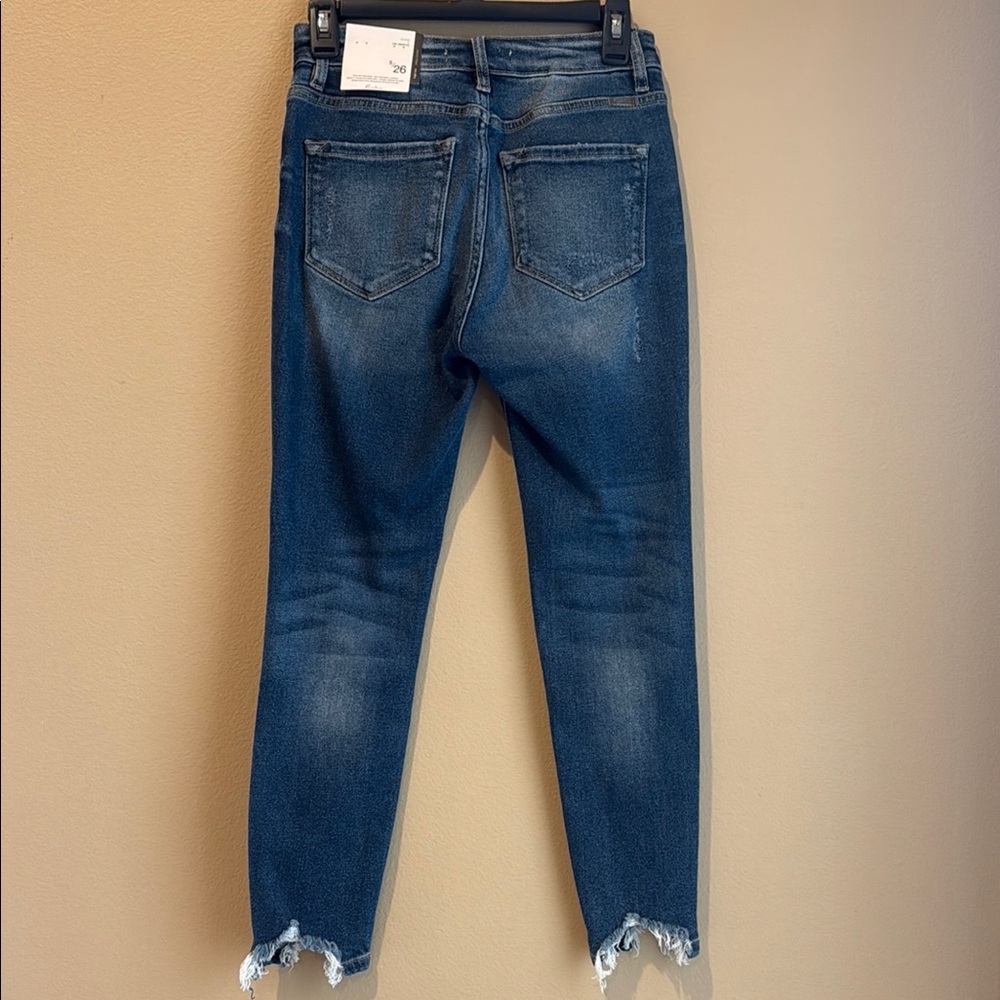 NWT KanCan Dark Blue Ankle Jeans